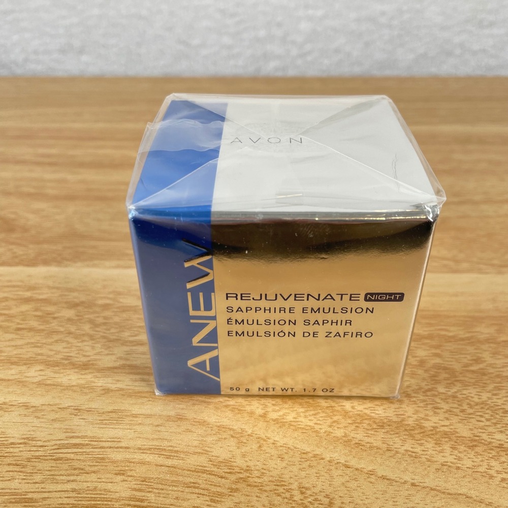 Avon Anew Rejuvenate Night Sapphire Emulsion 1.7 oz Factory Sealed Box New